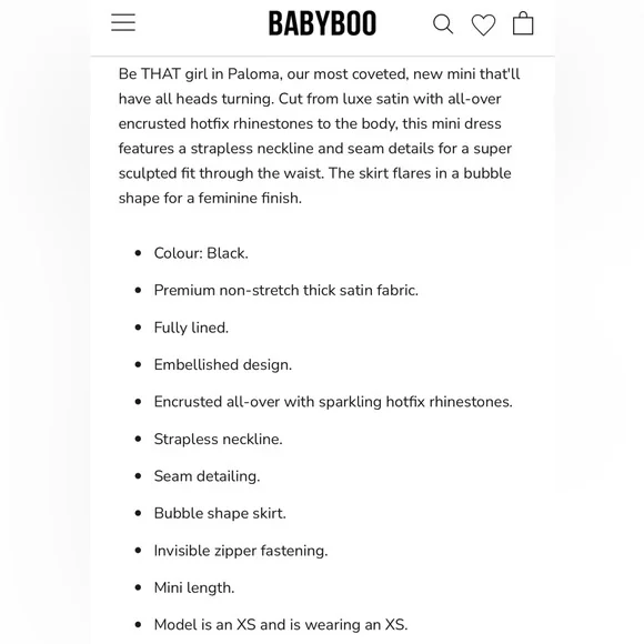 NWT Babyboo Paloma Mini Dress - Picture 8 of 11